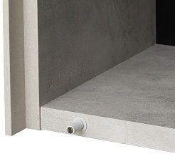 Акватон Шкаф подвесной Сохо 35 галька серая/слэйт – фотография-4